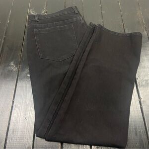 Soft Surroundings Classic Jeans Stretch Faded Black Straight Leg Size 14P